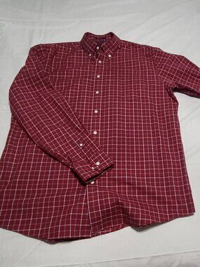 Lands’ End No Iron Twill Long Sleeve Shirt – Size Large Tall (LT)